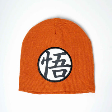 Dragon Ball Z Goku Symbol Embroidered Orange Beanie - BUCKET POPCORN